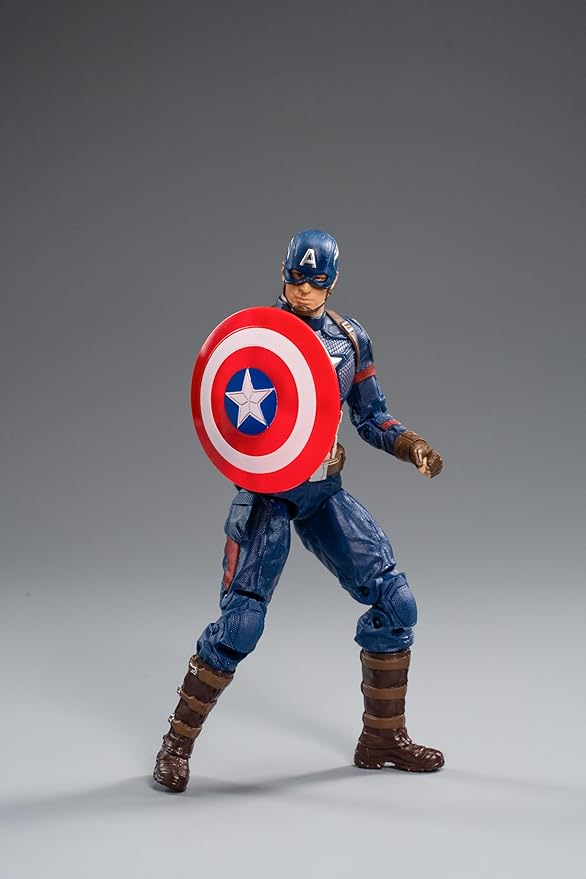 Tak Tak Toys Marvel Captain America Action Figure | 7-Inch Superhero | Premium Collectibles | Durable PVC Material | by ZD Toys