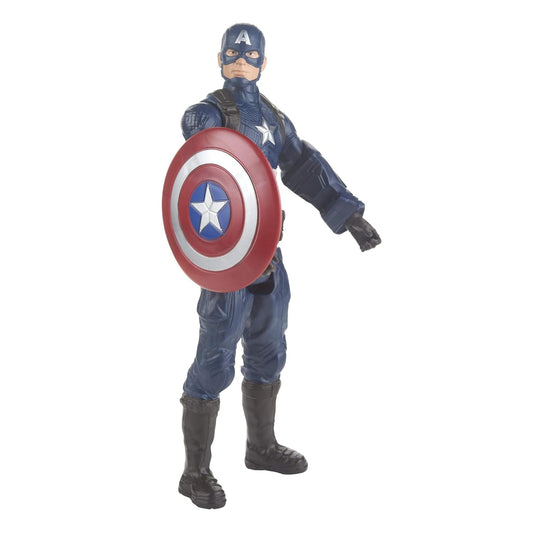 Marvel Avengers: Endgame Titan Hero Series Captain America 12"-Scale Super Hero Action Figure Toy with Titan Hero Power Fx Port