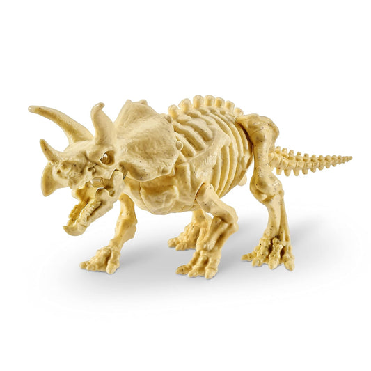 Robo Alive Dino Fossil Find - Triceratops by ZURU Excavate Dinosaur Fossils Digging Kit Collectible Toy with Slime, Multicolor