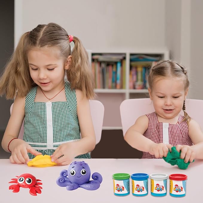 Funskool-Fundough Compound Box of Colours, 600gms, (12×50 GMS) Multicolour, Dough, Toy, Shaping, Sculpting, 3 Years