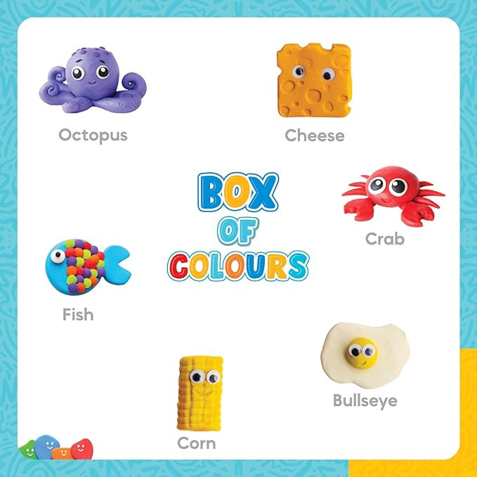 Funskool-Fundough Compound Box of Colours, 600gms, (12×50 GMS) Multicolour, Dough, Toy, Shaping, Sculpting, 3 Years
