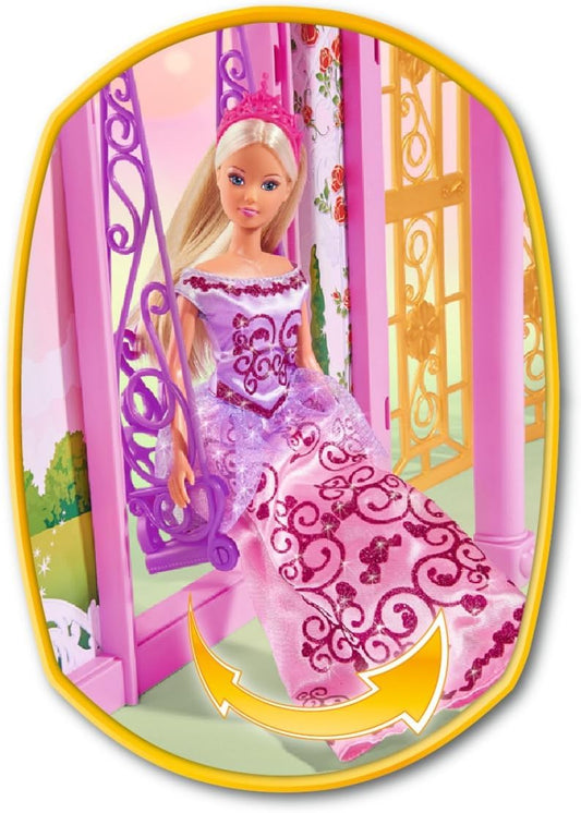 Knick Knack Steffi Love Dream Castle Playset Comes with 30+ Accessories Designed for Girls Age 5 and up | Features Elegant Rooms, Fun Details & Endless Pretend Play.