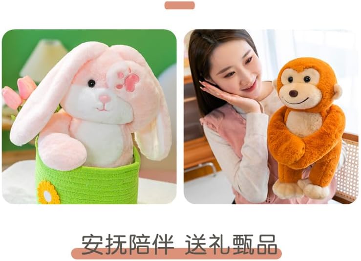 JAWSEU Dog Plush Toy, Cute Stuffed Animal Dog Plush Doll with Magnet Pillow Kawaii Stuffed Animals Soft Plush Toys Gift for Boys and Girls