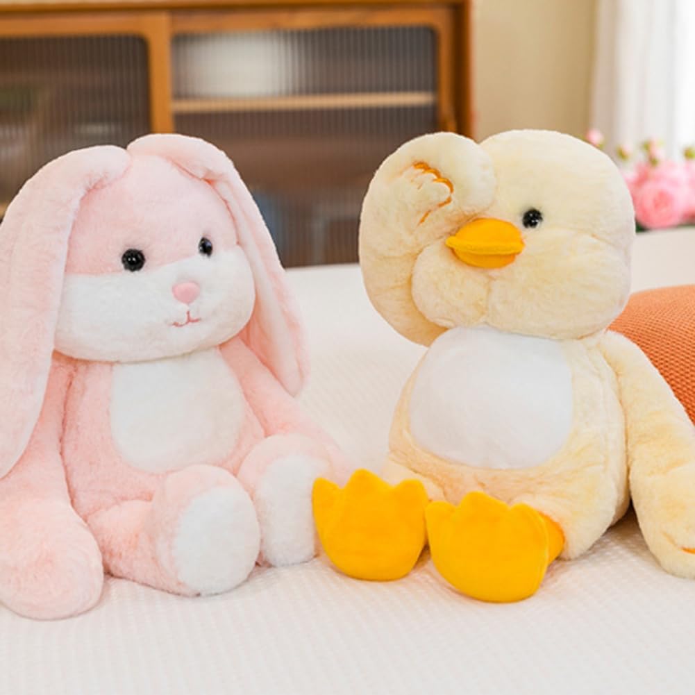 JAWSEU Dog Plush Toy, Cute Stuffed Animal Dog Plush Doll with Magnet Pillow Kawaii Stuffed Animals Soft Plush Toys Gift for Boys and Girls