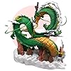 Realmkart Dragon Ball Action Figures Shenron Dragon Goku Anime Figures 22CM DBZ Goku Legendary Dragon Ball Z Figurine Statue for Anime Gift,Office Table,Study Table
