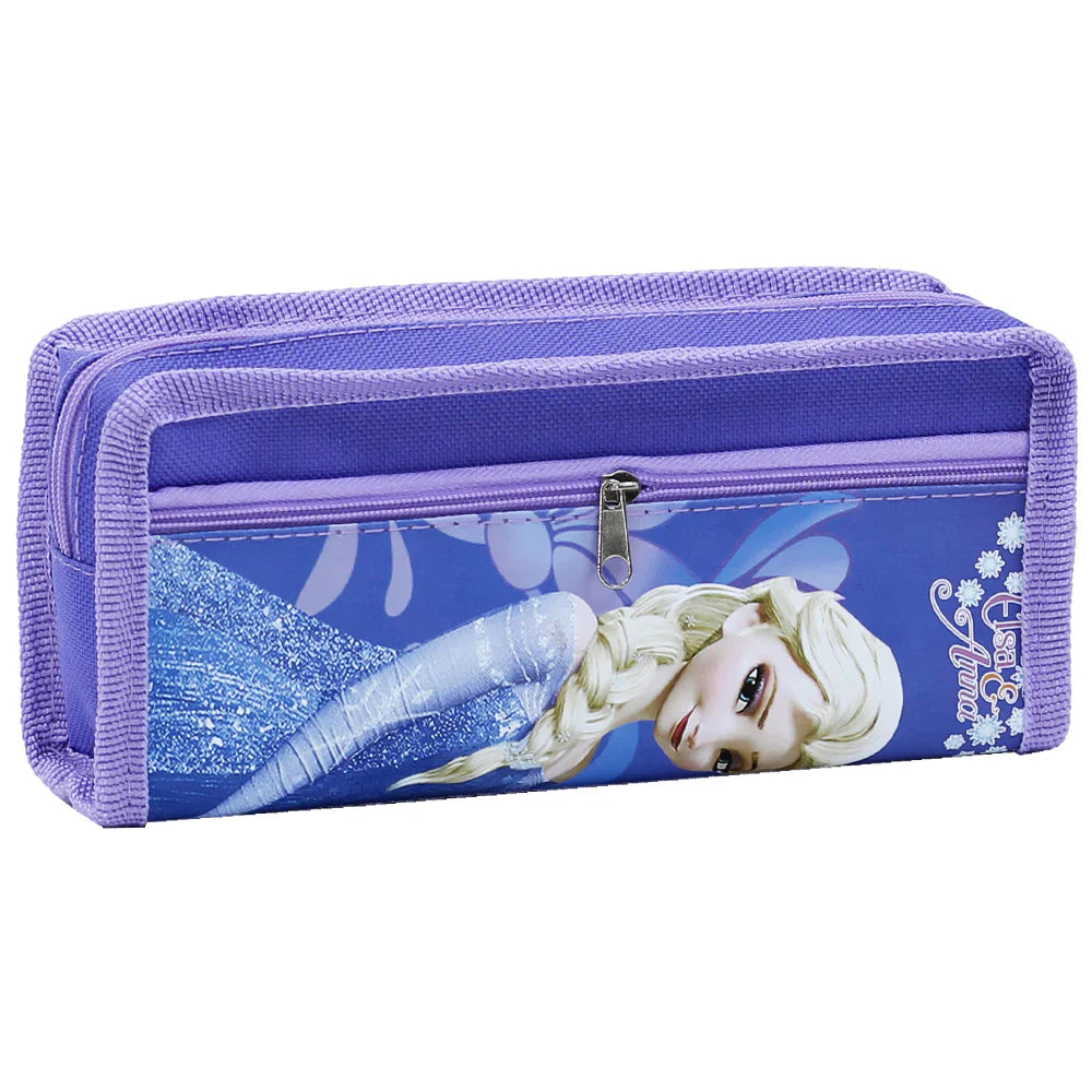 Frozen Princess Double zipper Soft Stationery Case
