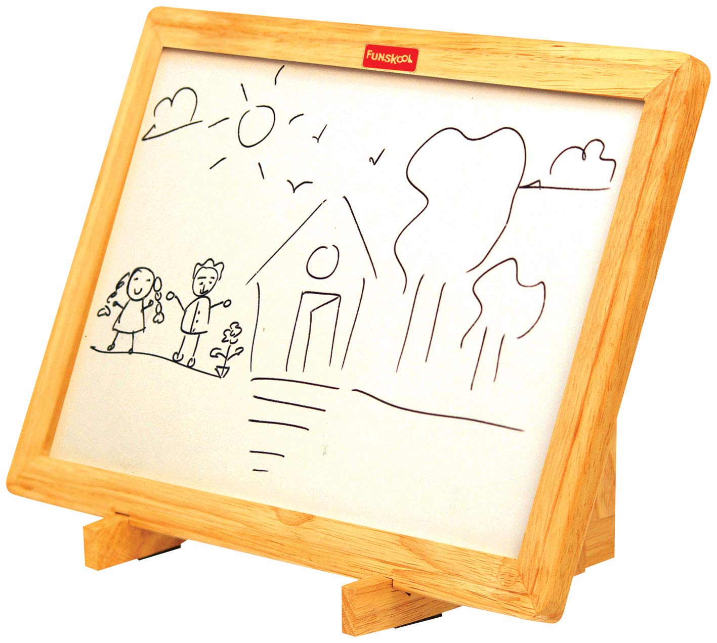Giggles Funskool Learn N Write Slate, 2 in 1 Magnetic & Dry Erase Board, Early Learning, for 3 Years & Above, Preschool Toys, Multicolor