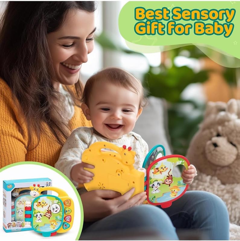 Kidzhut Musical Giraffe for Baby and Kid – Light-Up Keyboard with Ocean Theme, Animal Sounds and Educational Songs | Interactive Learning Toy for Infants & Toddlers (Color May Vary)