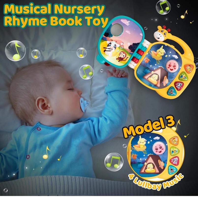 Kidzhut Musical Giraffe for Baby and Kid – Light-Up Keyboard with Ocean Theme, Animal Sounds and Educational Songs | Interactive Learning Toy for Infants & Toddlers (Color May Vary)