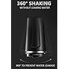 Urban Highs Hot Coffee Mug with Lid 510 ml | 18/8 Stainless Steel Insulated Tea Cup - Travel Friendly Leak Proof Tumbler - Unspillable or Spill Free Design Flask with Sipper Lid, Black