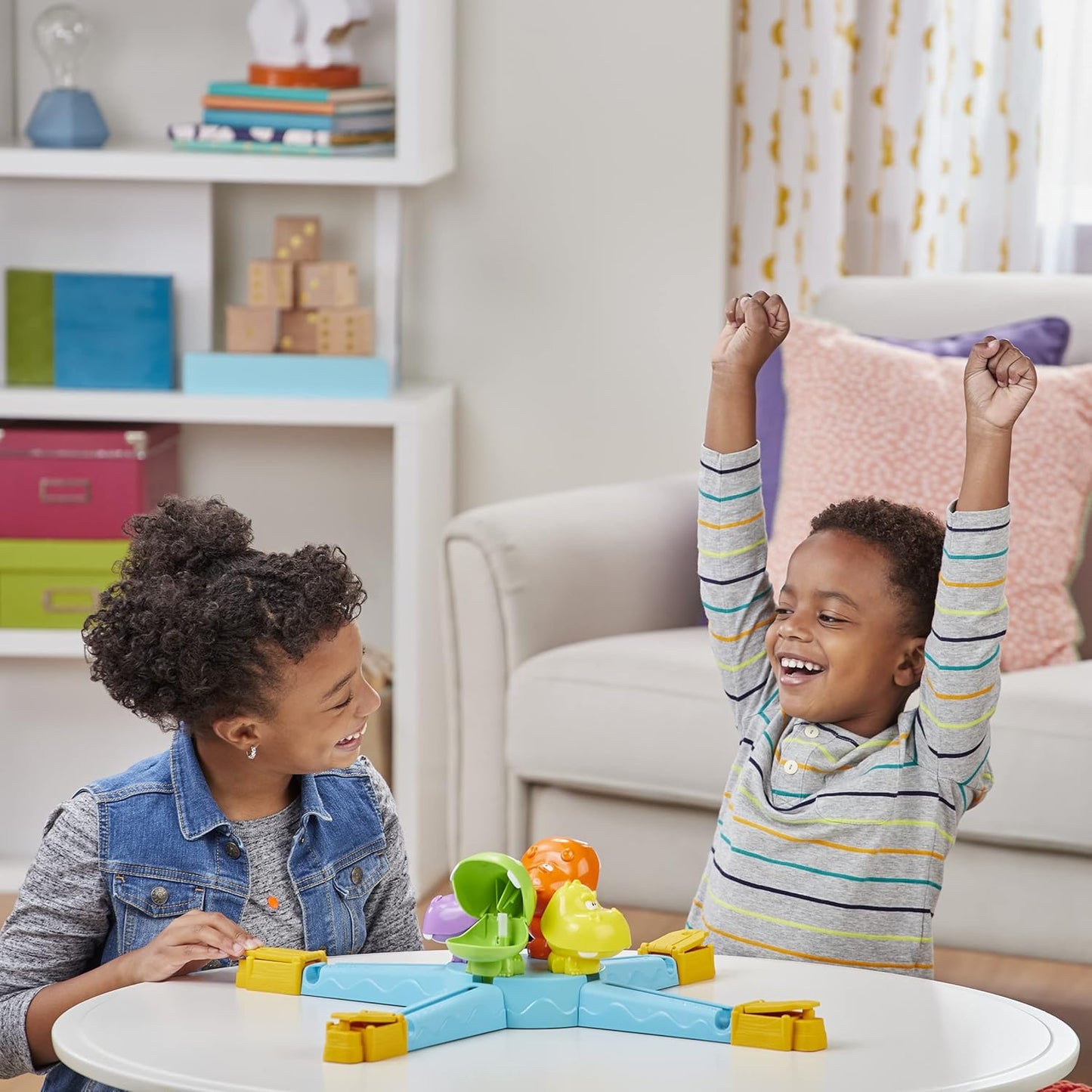 Hungry Hungry Hippos Launchers Game For Kids Ages 4 And Up, Electronic Preschool Game For 2-4 Players