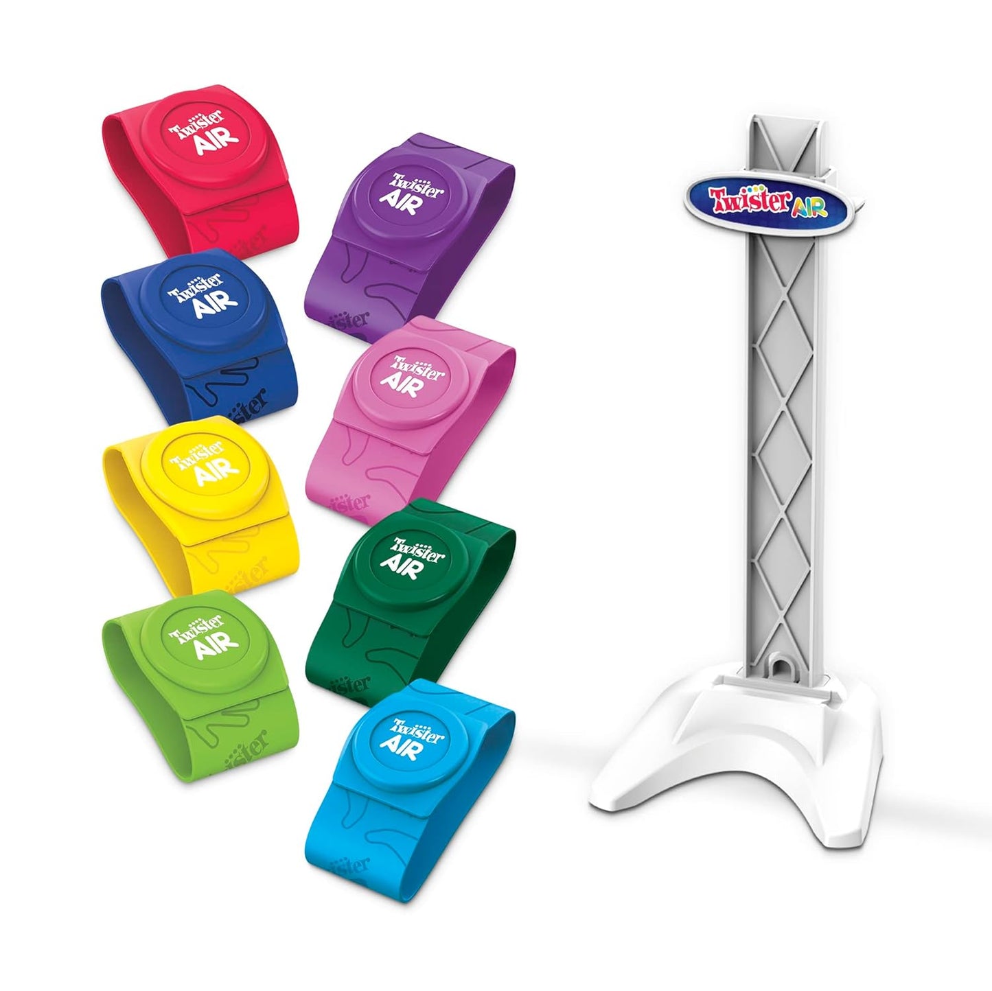 Hasbro Gaming Twister Air Game, AR App Play Game with Wrist and Ankle Bands, 8Y+