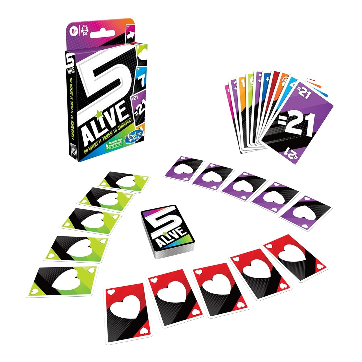 Hasbro Gaming 5 Alive Card Game, Fast-Paced Kids Game, Easy to Learn, Fun Family Game