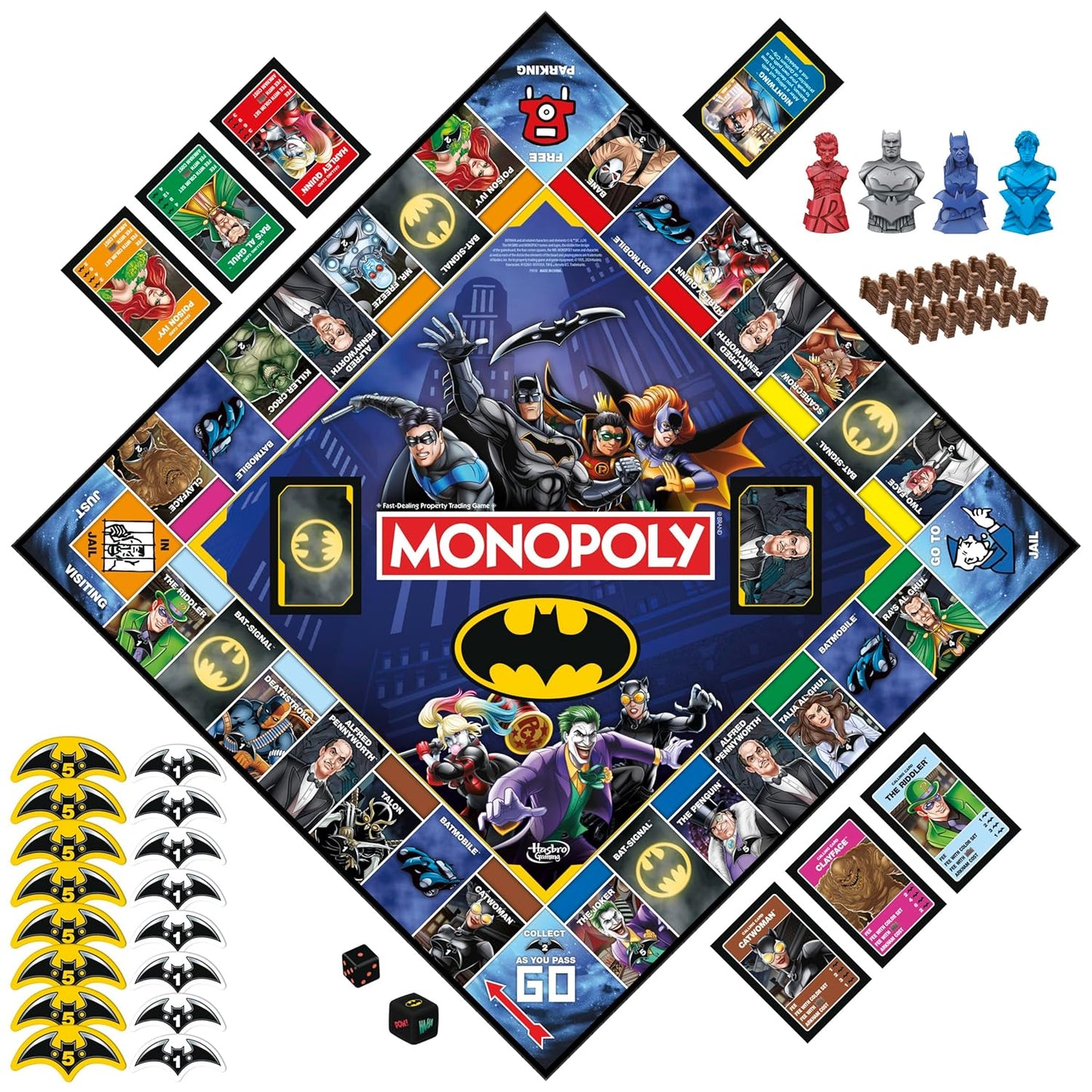 Hasbro Gaming Monopoly Batman Edition Board Game, 8Y+, 2 to 4 Players