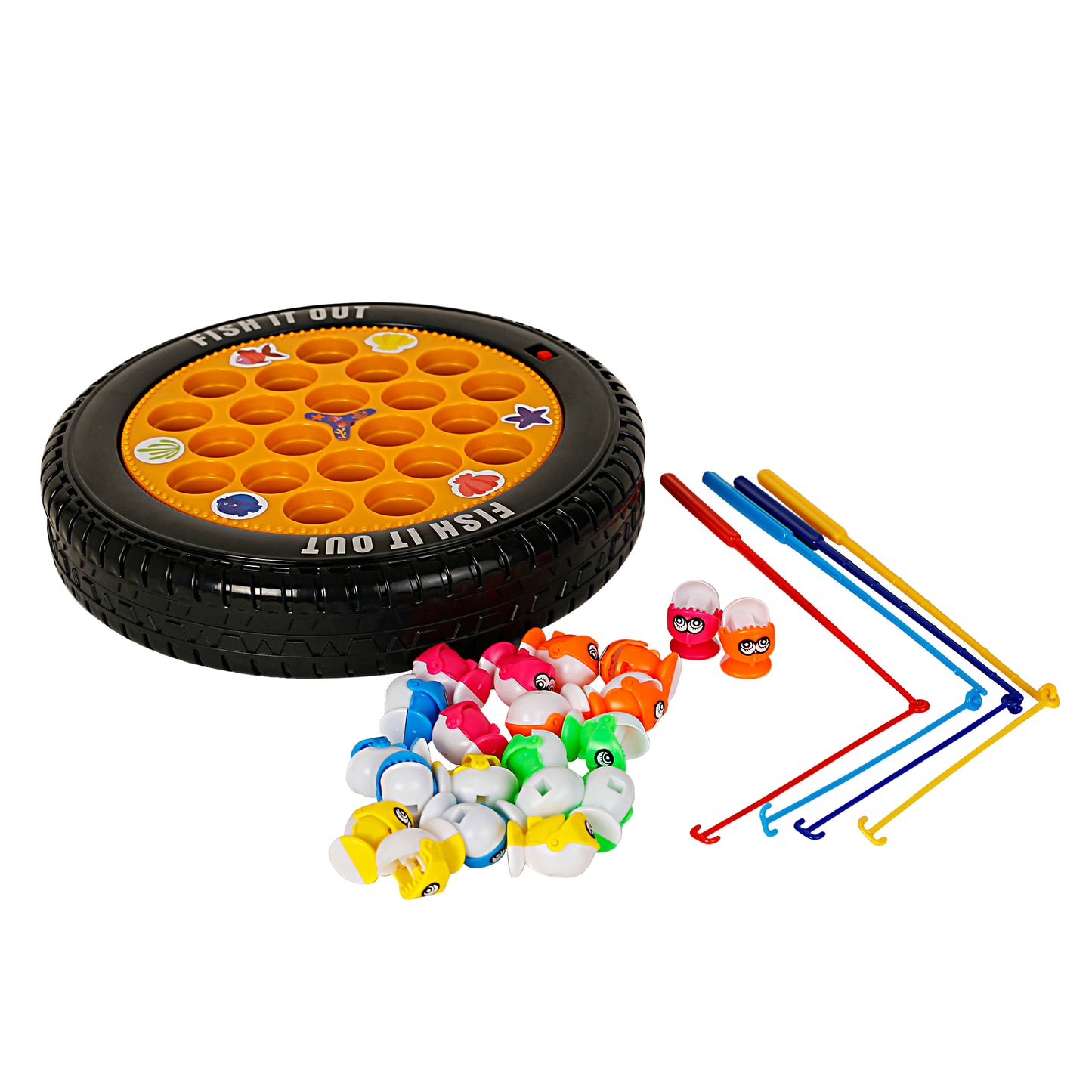 Youreka Orange Fishing Game Small Musical rotating Multicolor 3Y+