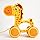 Ratna's Gary The Giraffe Pull Along Toy | Walk & Play Toy for Infant and Preschool Kids Age 18 Months +