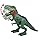 Mighty Megasaur CHOMPING and Walking T REX Green