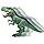 Mighty Megasaur CHOMPING and Walking T REX Green