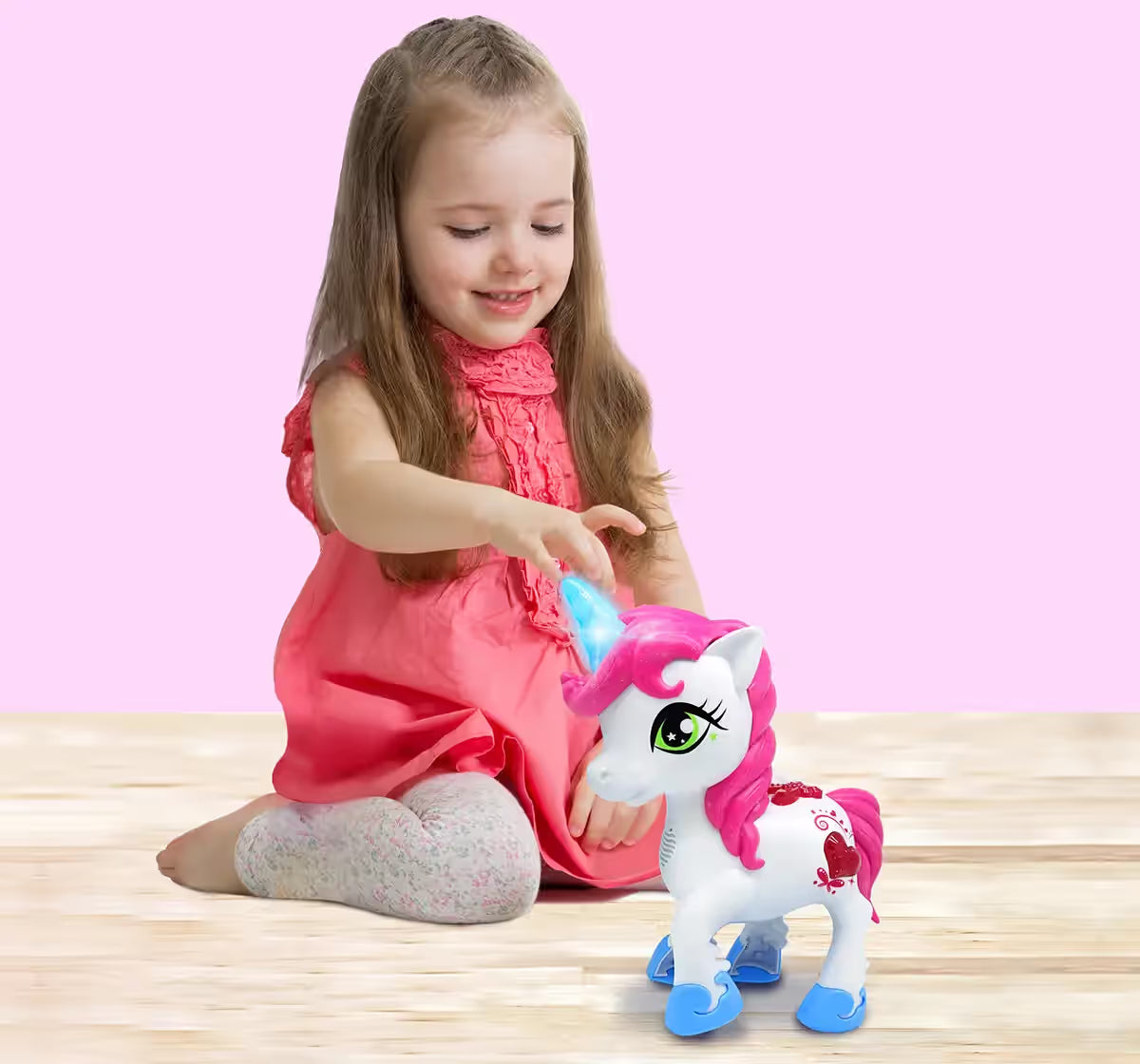 Dragon I Little Unicorn Touch and Talk Electronic Dinosaur Toys for Kids 2Y+, Multicolour