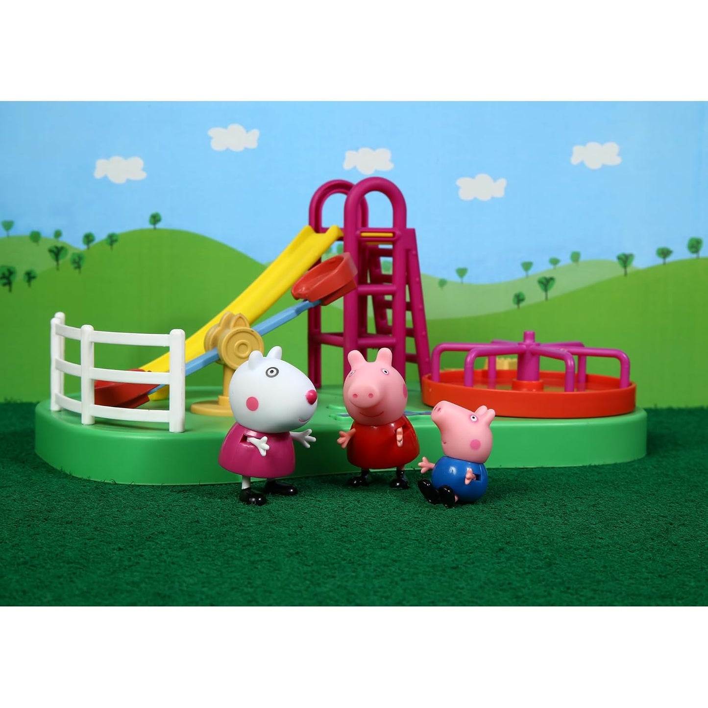Peppa Pig's Playground Swing Themed Preschool Toy with Peppa Pig and George, 3Y+