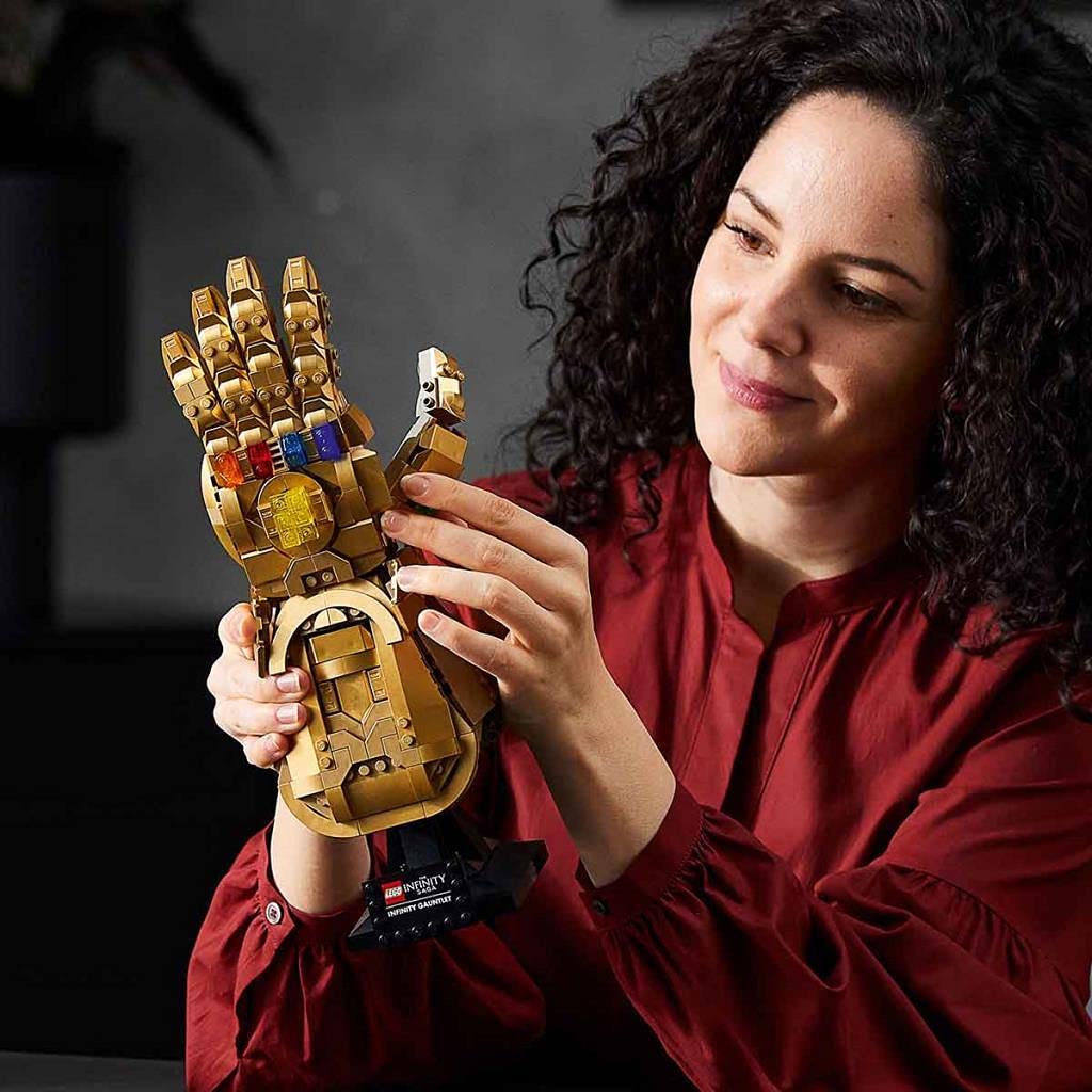 LEGO Marvel Infinity Gauntlet 76191 Collectible Building Kit; Thanos Right Hand Gauntlet Model with Infinity Stones