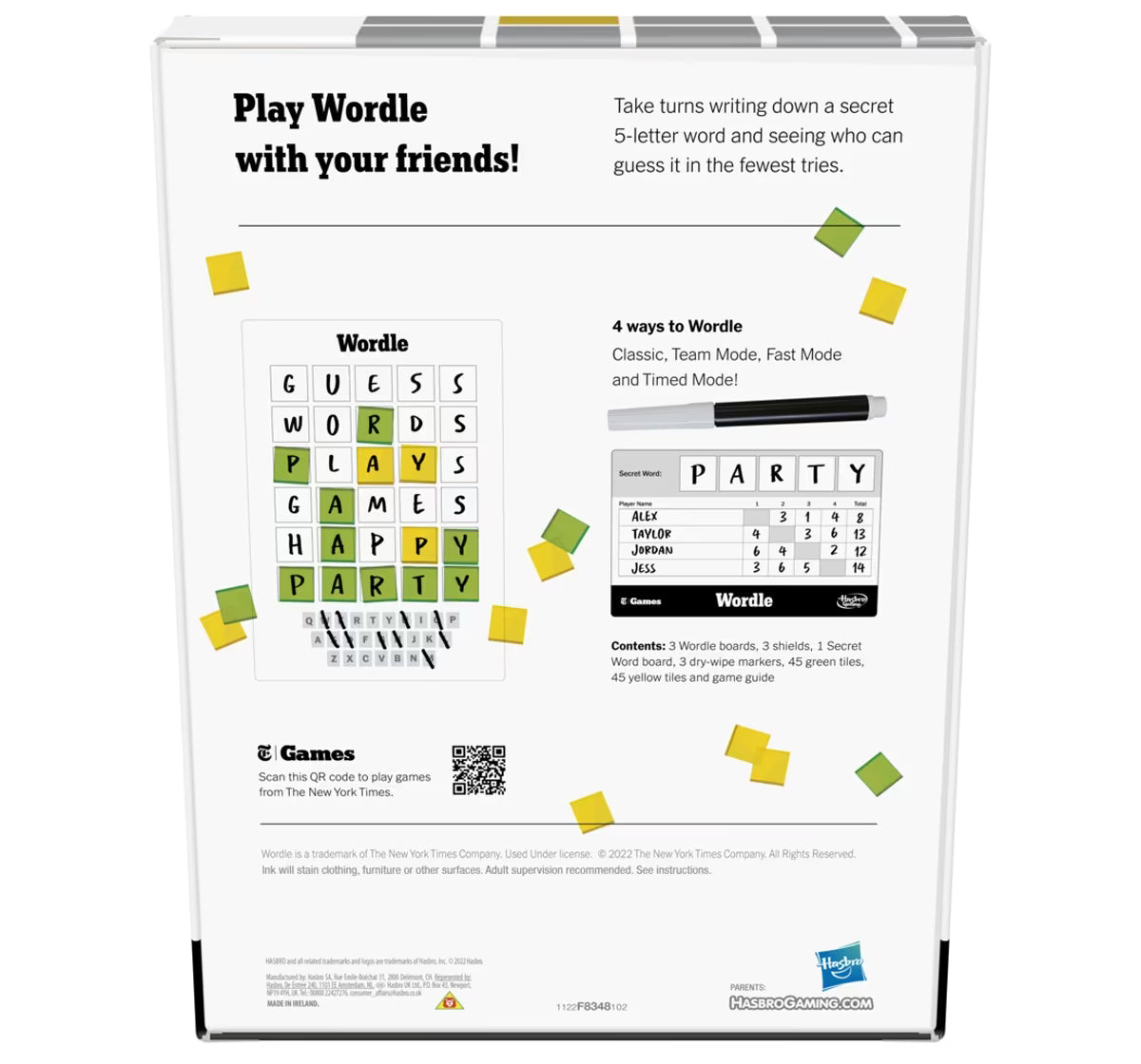 Hasbro Gaming Wordle The Party Game for 2-4 Players, 12Y+