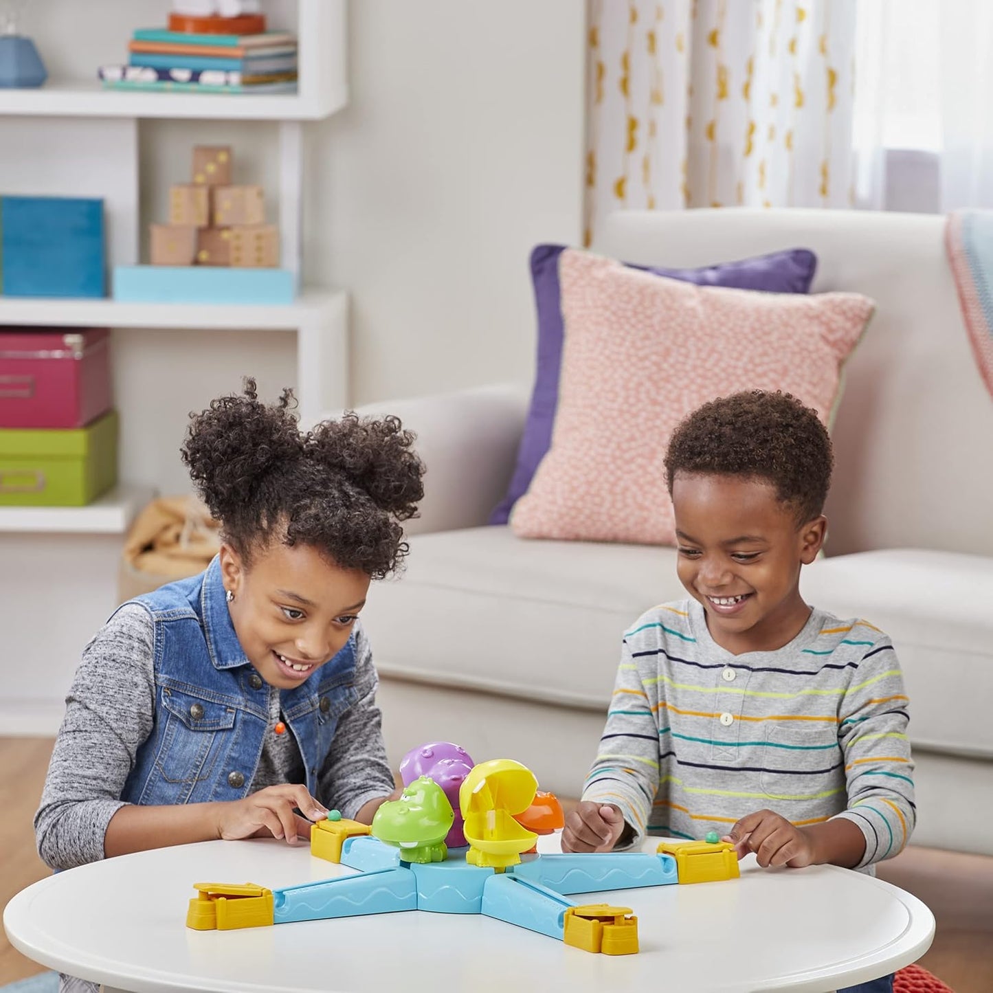 Hungry Hungry Hippos Launchers Game For Kids Ages 4 And Up, Electronic Preschool Game For 2-4 Players