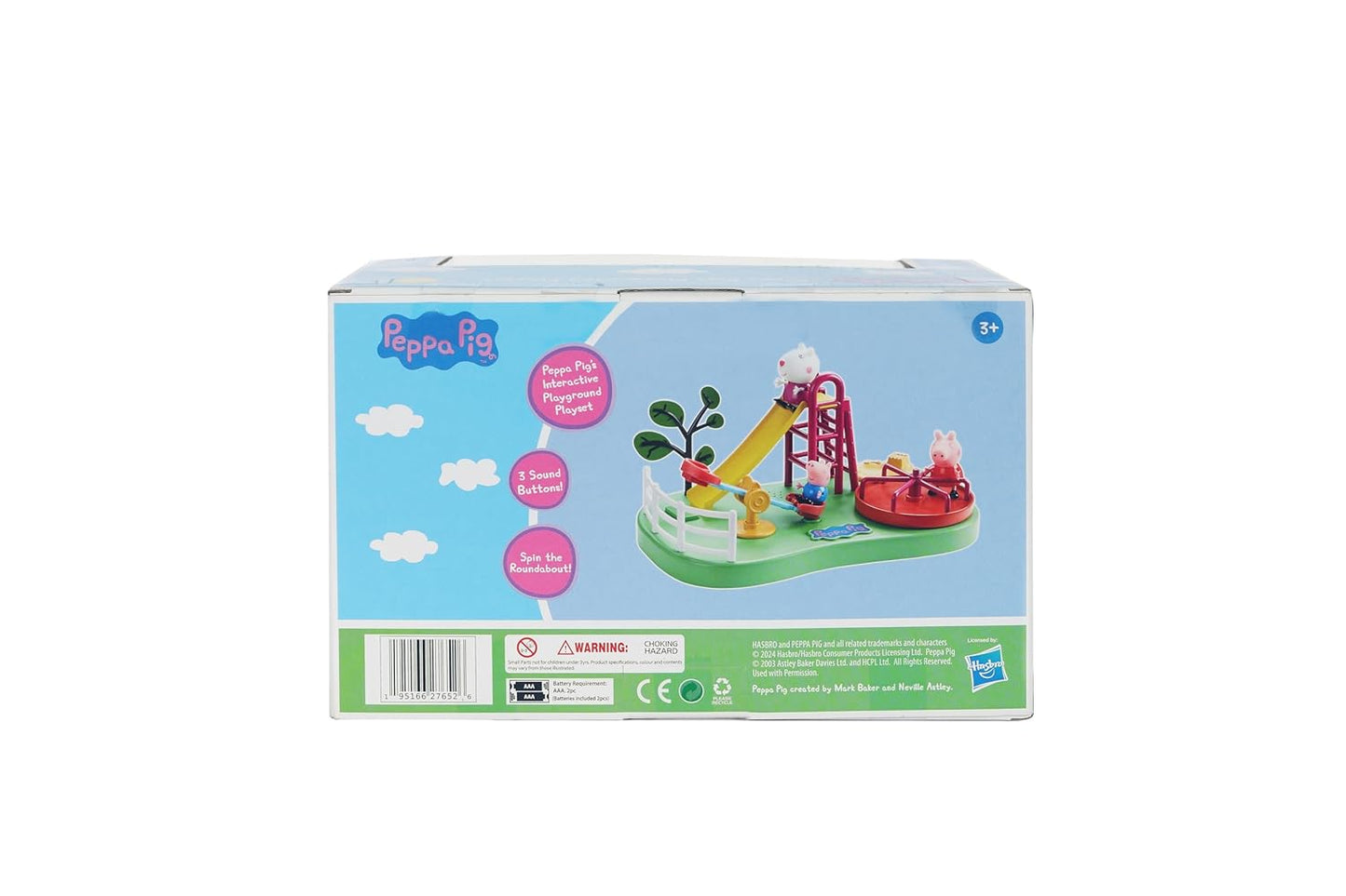 Peppa Pig's Playground Swing Themed Preschool Toy with Peppa Pig and George, 3Y+