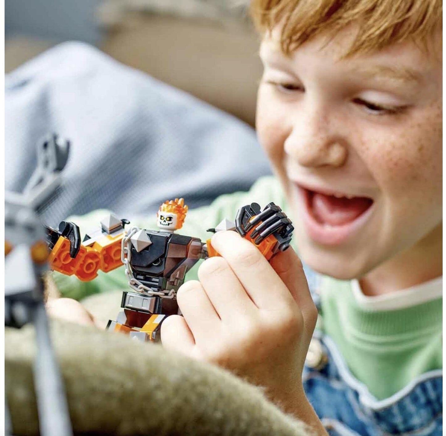 LEGO Marvel Ghost Rider Mech&Bike 76245 Building Toy Set (264 Pcs),Multicolor
