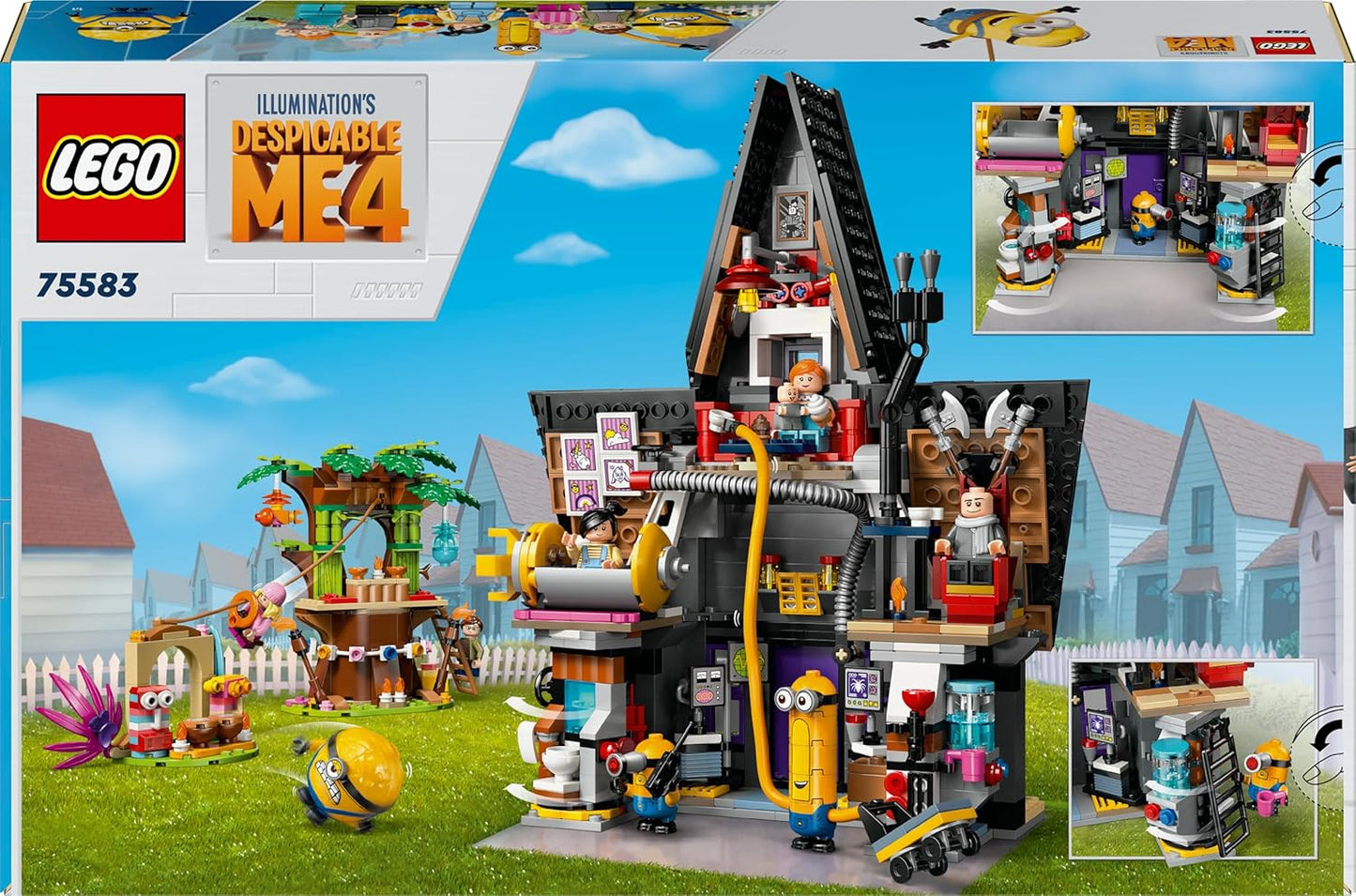 LEGO Despicable Me 4 Minions and Gru's Family Mansion 75583 Building Blocks Toys for 8+ Gift for Boys and Girls