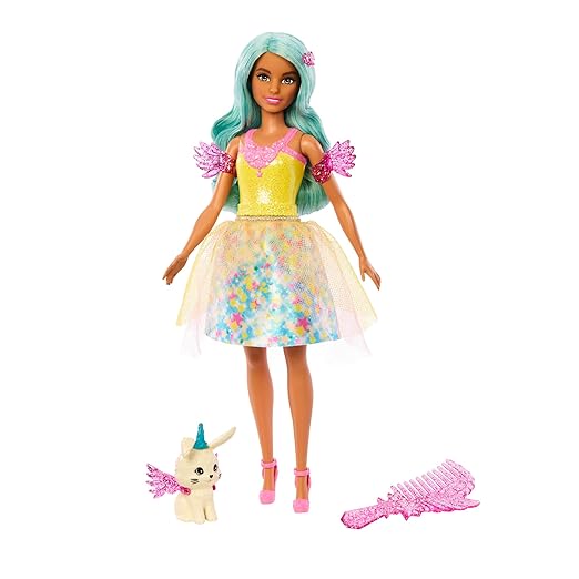 Barbie A Touch of Magic™ Doll & Accessories, Teresa™ with Fantasy Outfit, Pet, Leash & Styling Accessories