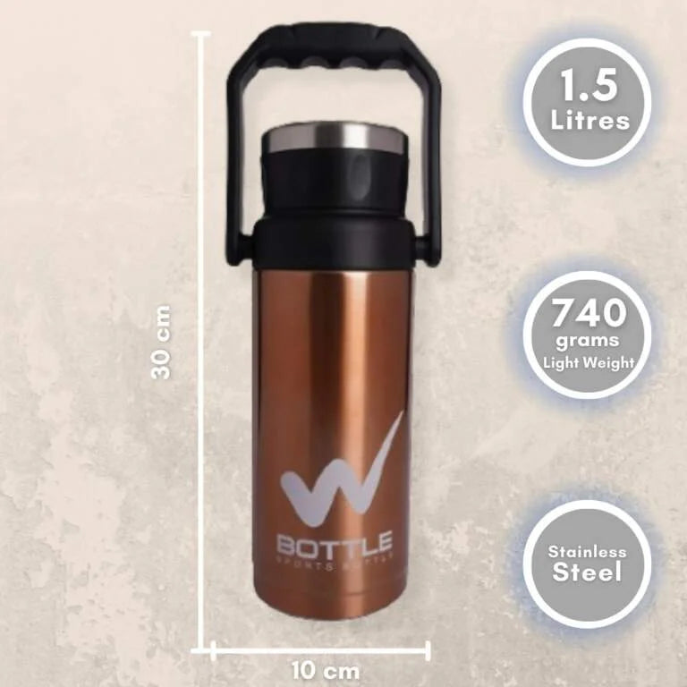 W Bottles’ 1.5 Ltrs Insulated Stainless Steel Sports Bottle