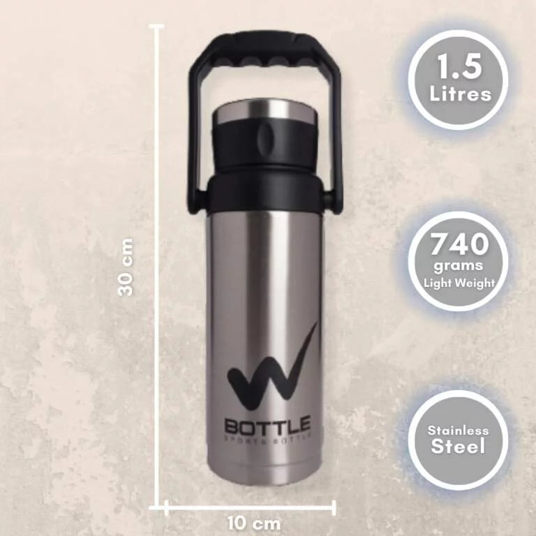 W Bottles’ 1.5 Ltrs Insulated Stainless Steel Sports Bottle