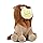 Tickles Sitting Jungle Lion Alex Soft Stuffed Plush Animal Toy for Kids Room (Size: 40 cm Color: Brown)