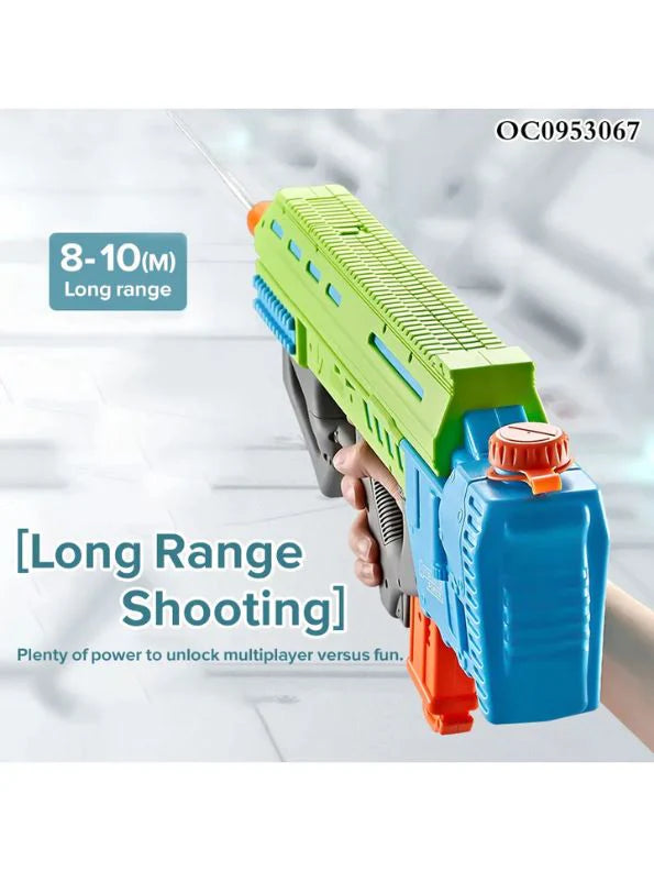 Green - PowerSplash 500 - Ultra High-Pressure Electric Water Gun Pichkari Toy For Kids | Ultimate Electric Water Gun