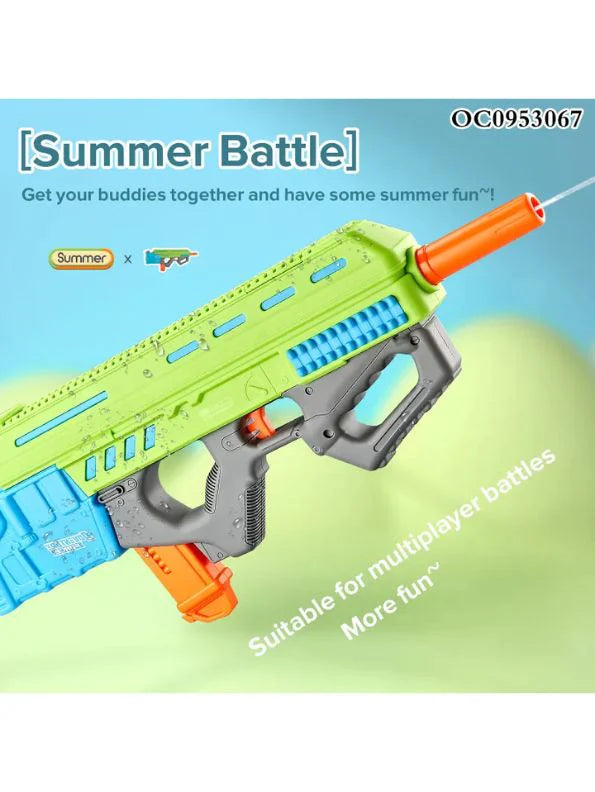 Green - PowerSplash 500 - Ultra High-Pressure Electric Water Gun Pichkari Toy For Kids | Ultimate Electric Water Gun