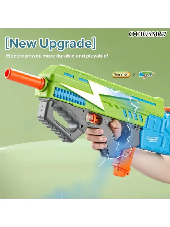 Green - PowerSplash 500 - Ultra High-Pressure Electric Water Gun Pichkari Toy For Kids | Ultimate Electric Water Gun
