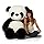 LOVEY DOVEY Panda Teddy - 4 Feet Soft Toy for Girls, Kids, Wife, Boyfriend, Husband - Adorable Plush Bear Gift - Multicolor (Panda, 4 feet)