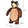 SIMBA Masha Plush Bear, 40cm