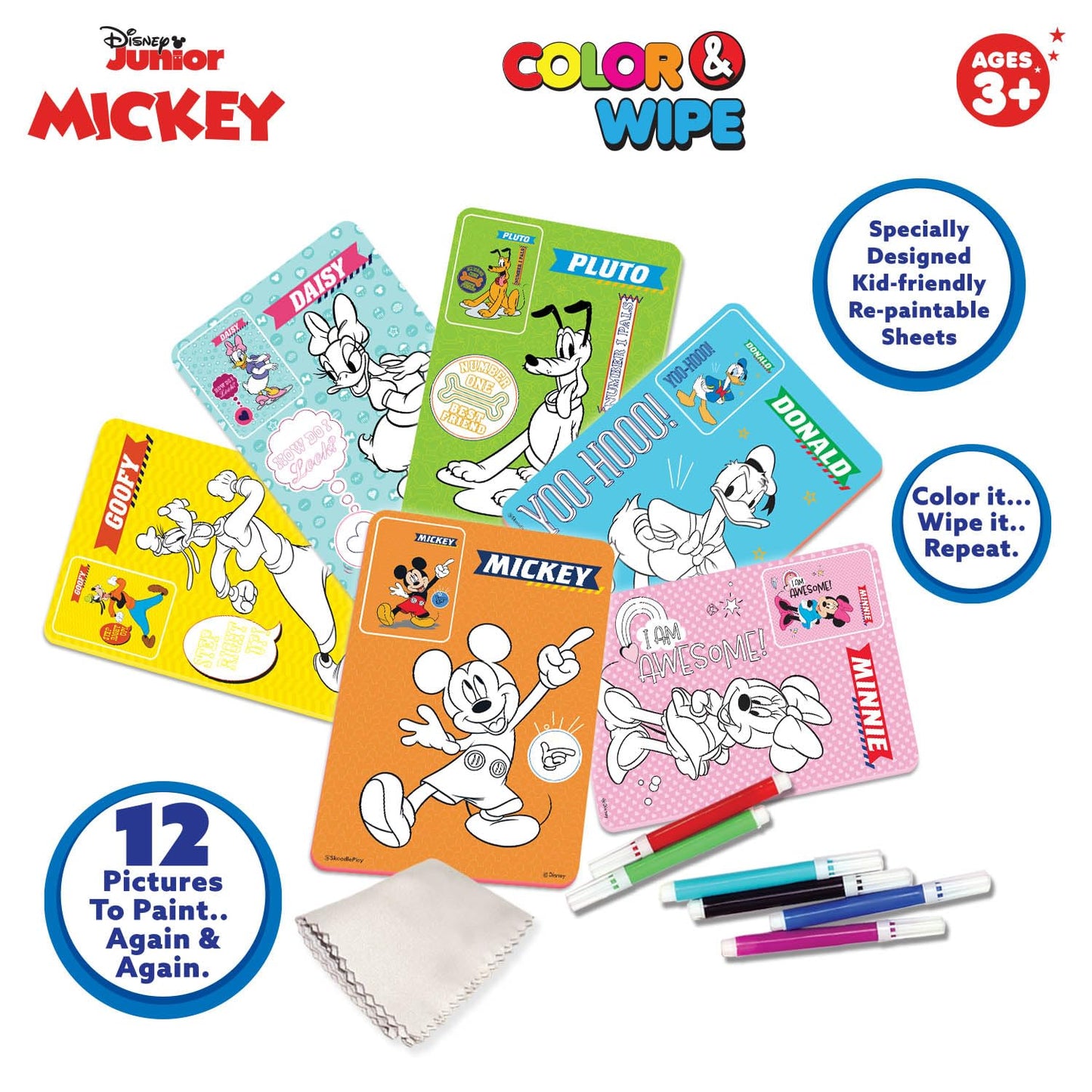 SKOODLE Color & Wipe Activity Set
