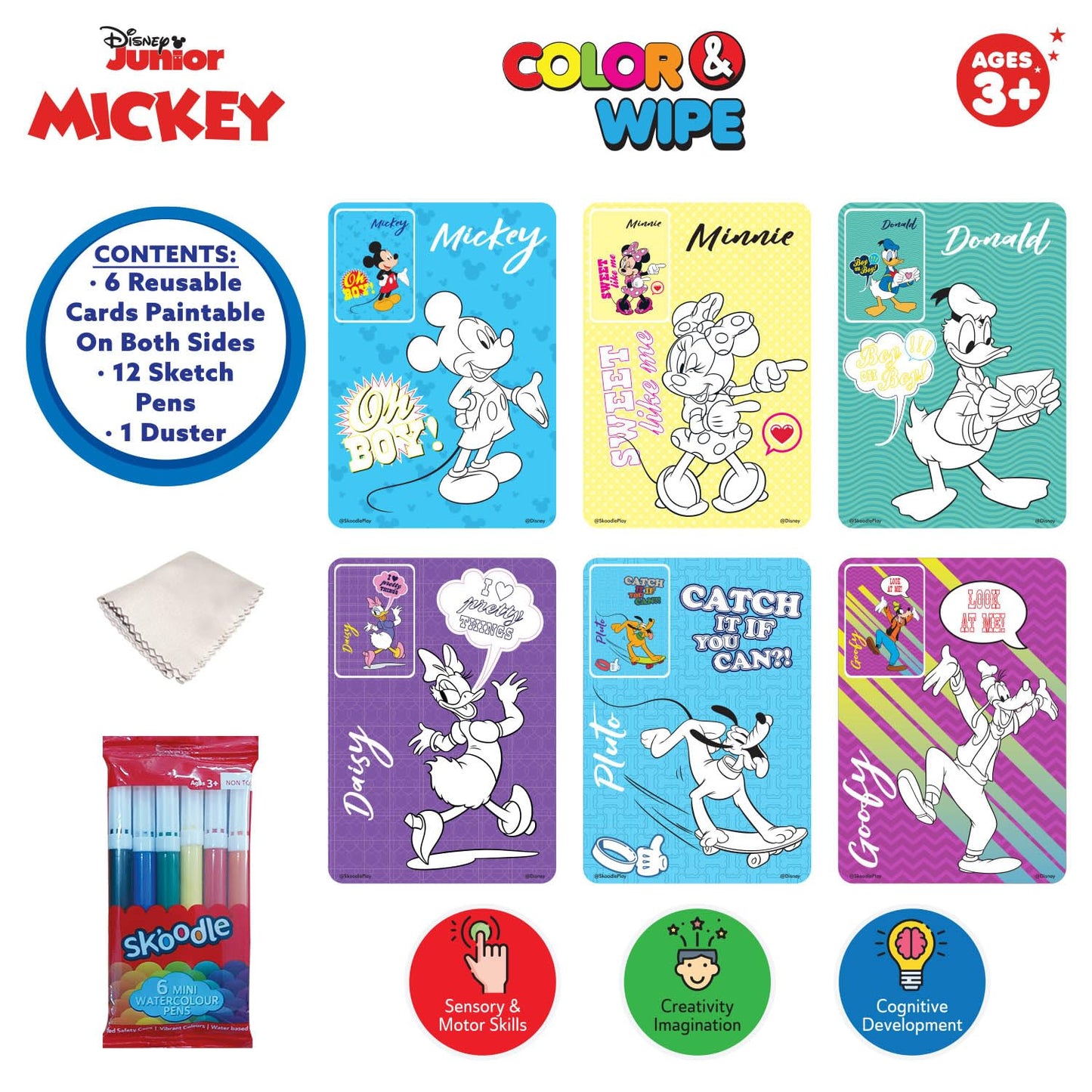 SKOODLE Color & Wipe Activity Set