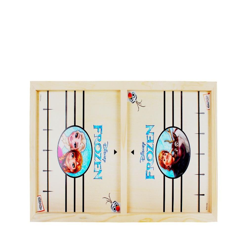 Skoodle Sling Puck Game Board String Hockey Toy (Frozen) Portable Table Interactive Board Game for Kids & Adults, Desktop Board Game for All Age Group
