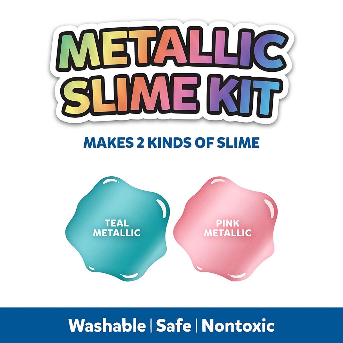 ELMER'S Slime Supplies Kit, Include Metallic Glue, Magical Liquid Slime Activator, 4 Piece Kit