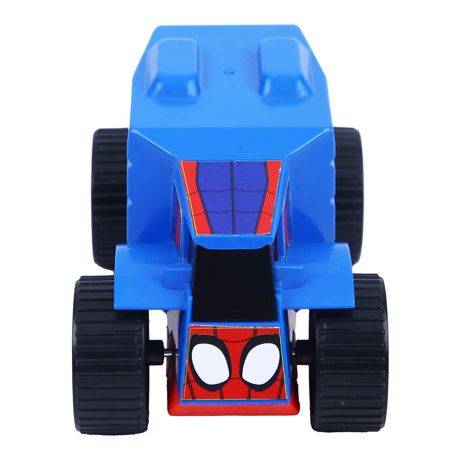 SKOODLE Kid Marvel Pull-Back Monster Truck - Spiderman Edition, Marvel Inspired Toy Bikes with Sturdy and Long-Lasting Construction, Enhances Motor Skills and Fun Vehicle Toy for Gifting - Blue & Red