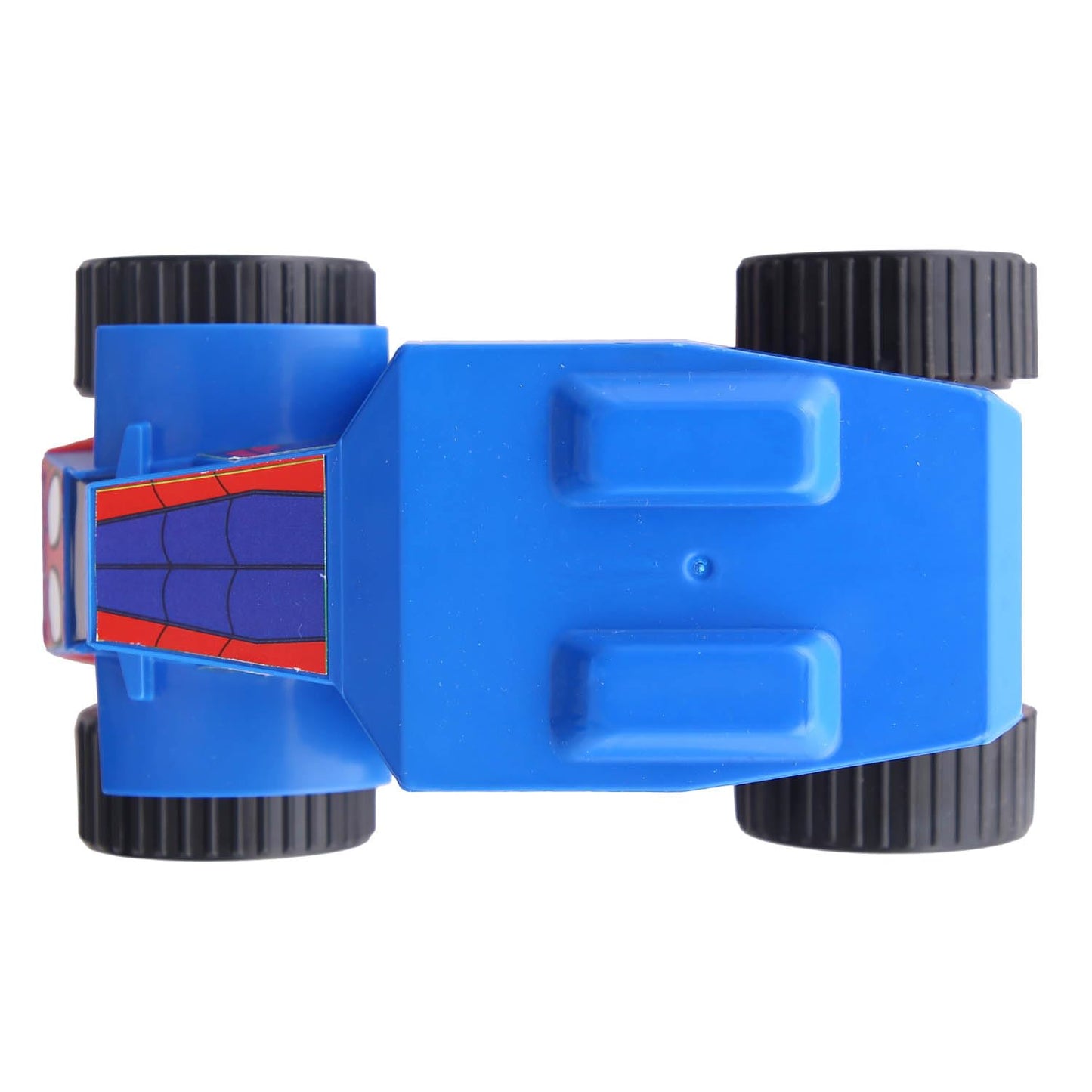 SKOODLE Kid Marvel Pull-Back Monster Truck - Spiderman Edition, Marvel Inspired Toy Bikes with Sturdy and Long-Lasting Construction, Enhances Motor Skills and Fun Vehicle Toy for Gifting - Blue & Red