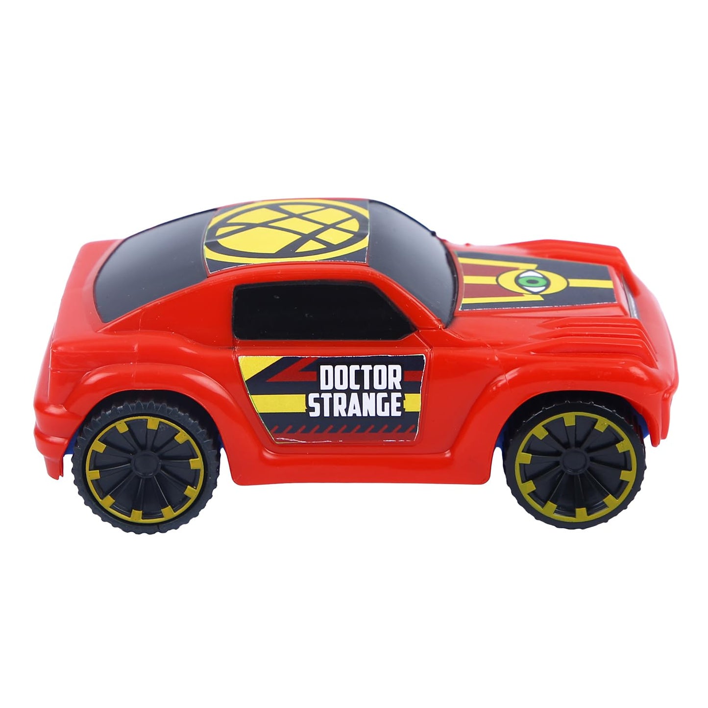 SKOODLE Marvel Dr. Strange Edition - Pull-Back Hyper Car for Kids, Marvel Inspired Toy Cars with Sturdy and Long-Lasting Construction, Enhances Motor Skills and Fun Vehicle Toy for Gifting - Red