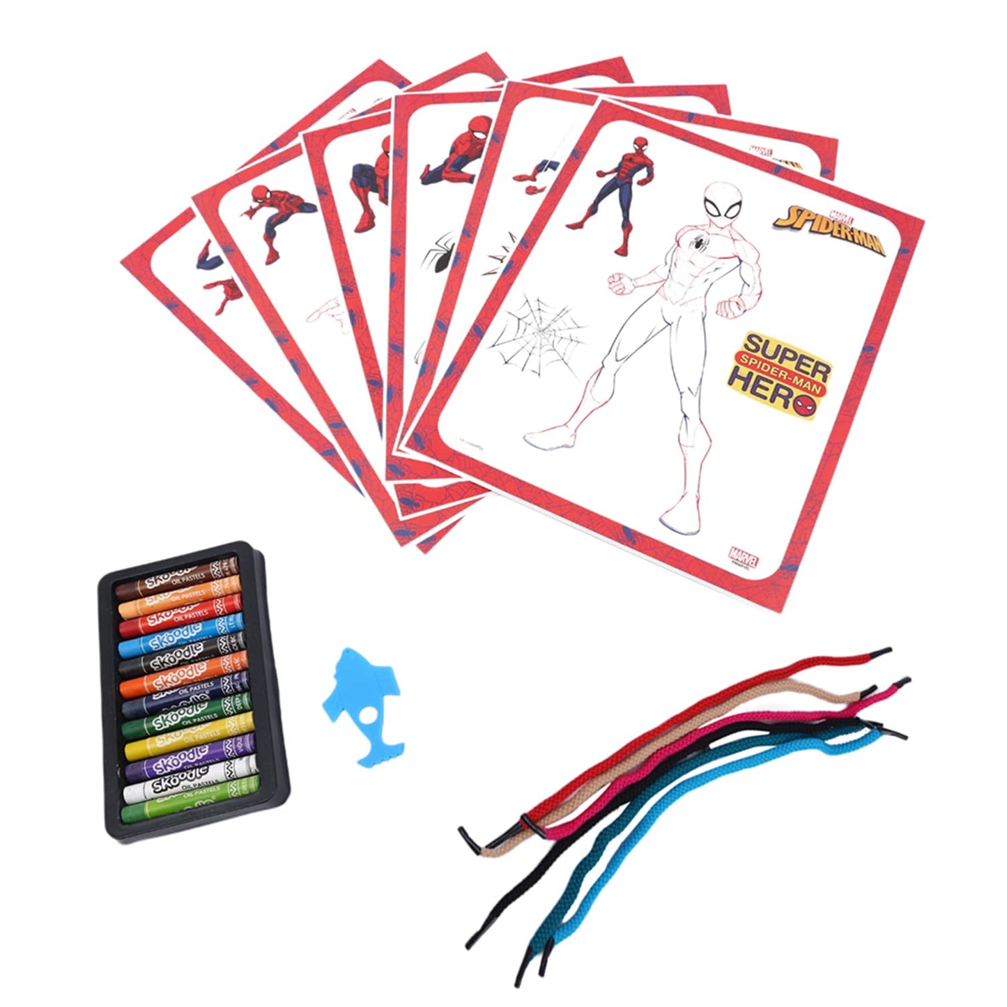 Skoodle Marvel Spiderman Colouring Frames for Kids, Specially Crafted to Enhance Play & Colouring Experience