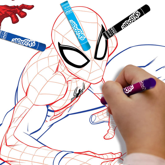 Skoodle Marvel Spiderman Colouring Frames for Kids, Specially Crafted to Enhance Play & Colouring Experience