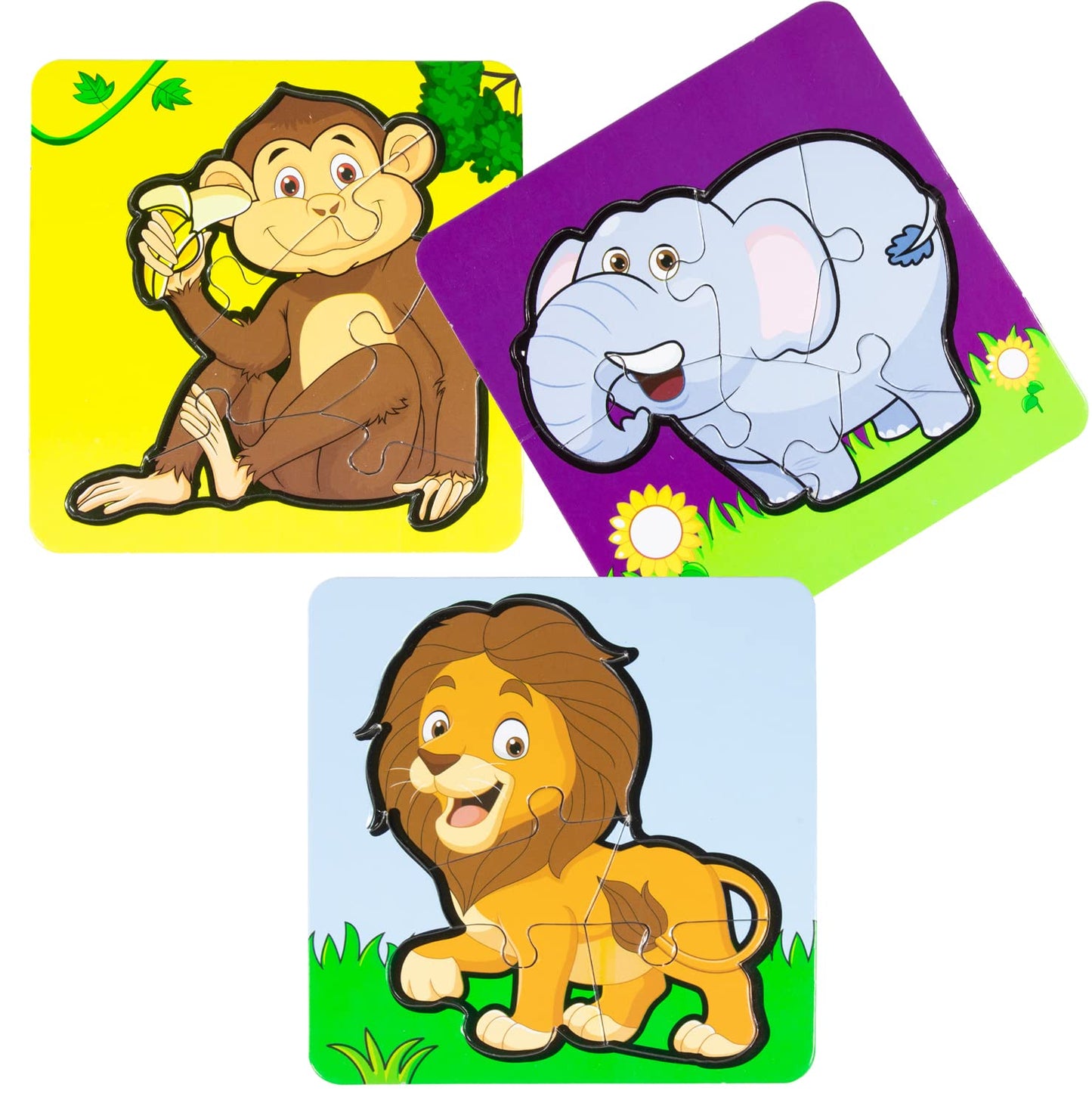 Skoodle My First Puzzle Jungle for 3 Old Kids and Above, Animal Puzzles for Kids, Educational Learning Toys for Girls and Boys