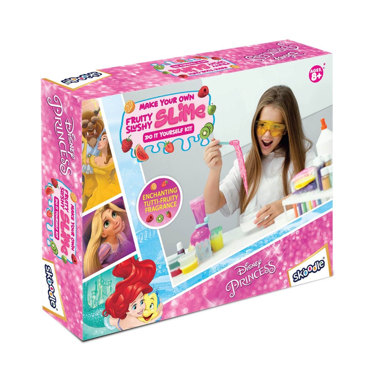 SKOODLE Princess - Make Your Own Fruity Slushy Slime, Educational DIY Activity Toy Kit for Ages 8+, Creative Learning Games for Growing Children